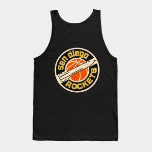 Defunct San Diego Rockets Basketball Team Tank Top